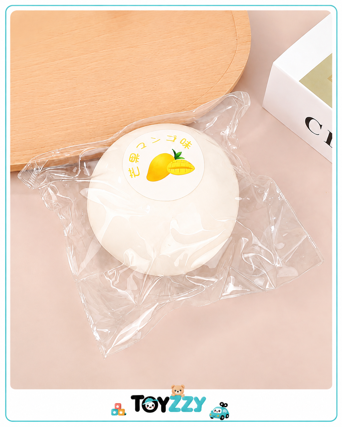 Slow-rising Toyzzy Mochi Squishy Toy returning to its original shape