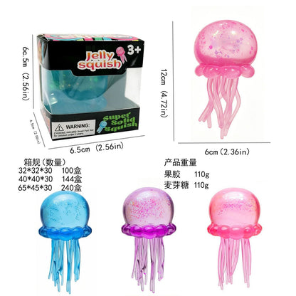 2026 Nee Doh Jellyfish Jelly Squish Stress Toy Fidget Squeeze NeeDoh Trending