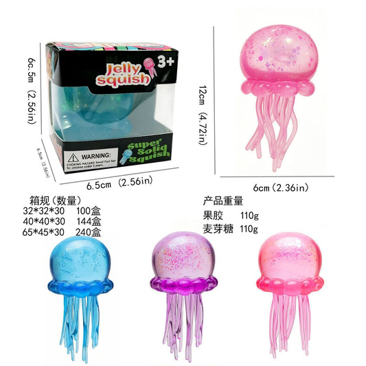 2026 Nee Doh Jellyfish Jelly Squish Stress Toy Fidget Squeeze NeeDoh Trending