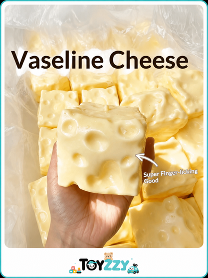 Soft moldable Vaseline cheese squishy texture