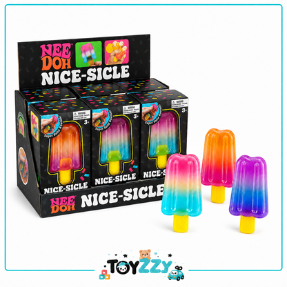 Colorful NeeDoh Nice-Sicle sensory squishy toys lifestyle display