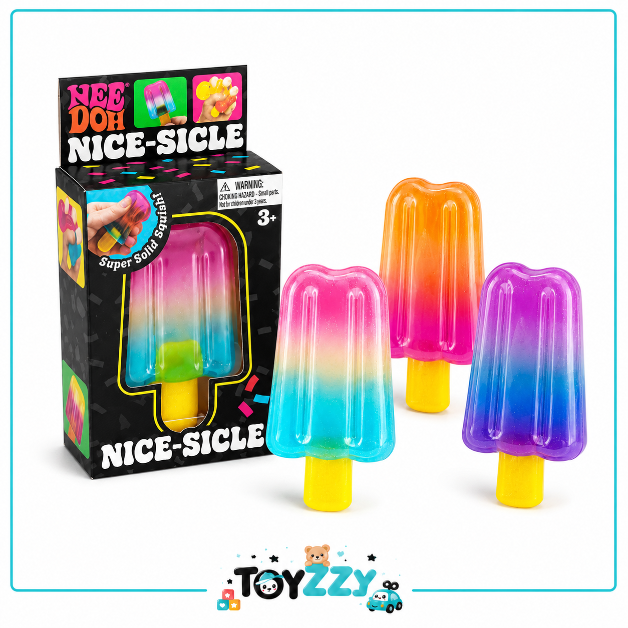 NeeDoh Nice-Sicle squishy popsicle toy with packaging